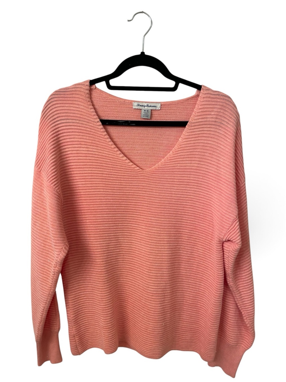 NWOT Tommy Bahama Women's Bonita Sequin Ottoman V-Neck Sweater, Medium
